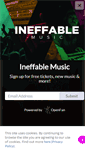 Mobile Screenshot of ineffablemusic.com