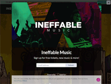 Tablet Screenshot of ineffablemusic.com